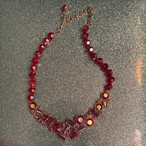 Radiant Ruby Red Heidi Daus Necklace with gorgeous crystals
